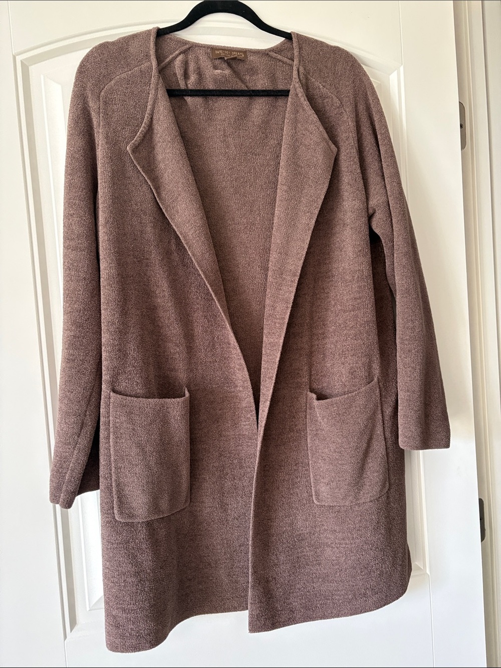 Barefoot Dreams Open-Front Cardigan in Brown